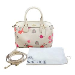 ◎◎ COACH コーチ ミニベネット 2WAY ハンドバッグ ショルダーバッグ 花柄 フラワー F57270 ホワイト Bランク
