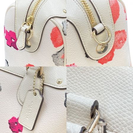  COACH コーチ ミニベネット 2WAY ハンドバッグ ショルダーバッグ 花柄 フラワー F57270 ホワイト