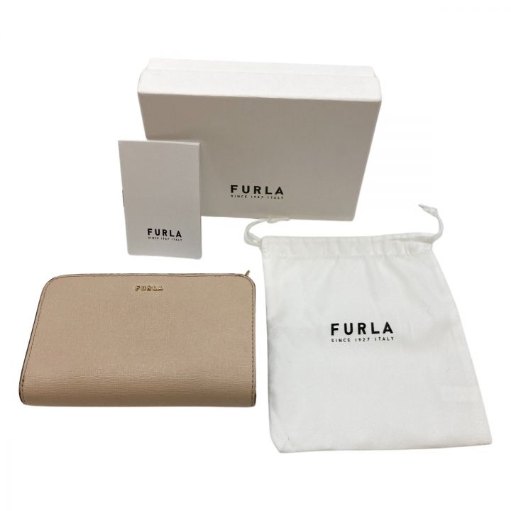 FURLA フルラ バビロン 2つ折り財布 財布 箱・布袋付 PCXPUNO ベージュ｜中古｜なんでもリサイクルビッグバン