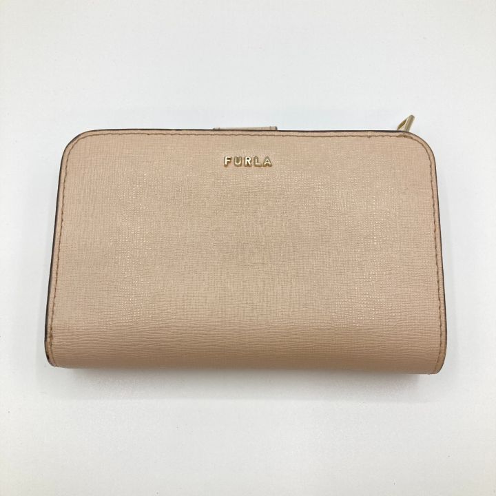 FURLA フルラ バビロン 2つ折り財布 財布 箱・布袋付 PCXPUNO ベージュ｜中古｜なんでもリサイクルビッグバン