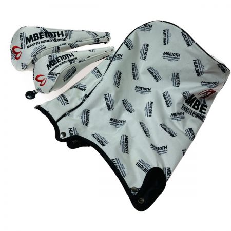  Master Bunny Edition マスターバニーエディション パーリーゲイツ 10th 総柄 キャディバッグ 9.5型 ホワイト フード・ヘッドカバー付