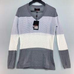 ◎◎ BRIEFING ブリーフィング ニット セーター Sサイズ レーヨン BG1811511 グレー Cランク