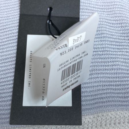  BRIEFING ブリーフィング ニット セーター Sサイズ レーヨン BG1811511 グレー