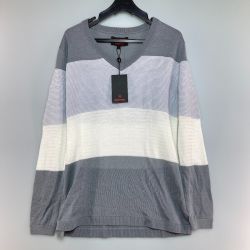 ◎◎ BRIEFING ブリーフィング ニット セーター Lサイズ レーヨン  BG1811511 グレー Bランク