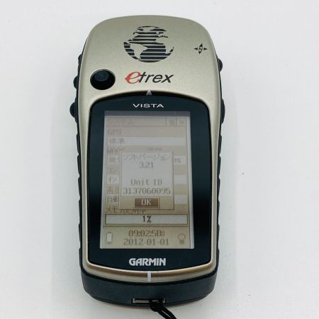  ガーミン etrex VISTA GPS レシーバー 通電のみ確認 現状渡し
