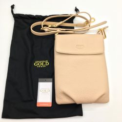 ◎◎ COCOCELUX GOLD ココリュックス ゴールド　レザーショルダーバッグ 205DA0426 ベビーピンク Bランク