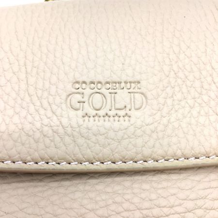  COCOCELUX GOLD ココリュックス ゴールド　レザーショルダーバッグ 205DA0426 ベビーピンク
