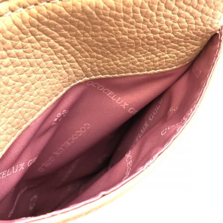  COCOCELUX GOLD ココリュックス ゴールド　レザーショルダーバッグ 205DA0426 ベビーピンク