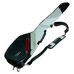 ◎◎ AUDI アウディ クラブケース ソフトケース 47インチ対応 ホワイト x ブラック ゴルフバッグ Bランク