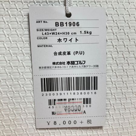  HONMA ホンマ ボストンバッグ BB-1906 ホワイト シューズポケット付