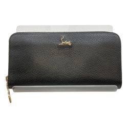 ◎◎ Christian Louboutin クリスチャンルブタン ラウンドファスナー 長財布 財布 1185061 ブラック Bランク