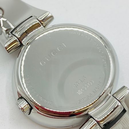  GUCCI グッチ バングルウォッチ GGロゴ 134.5 クォーツ ピンクシェル文字盤 レディース 腕時計 134.5 箱付