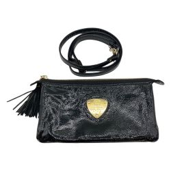 ◎◎ ATAO ブーブー お財布ポシェット ショルダーバッグ エナメル ブラック Bランク