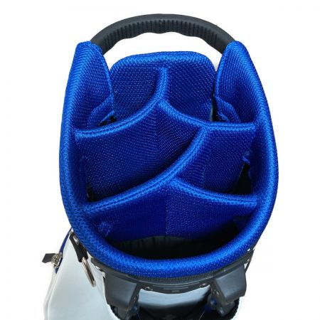  PEARLY GATES パーリーゲイツ スタンドバッグ キャディバッグ PG89 ニコちゃん ホワイト x ブルー 8.5型 3.55kg　