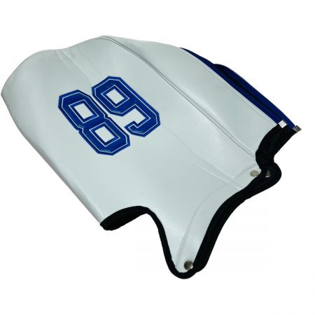  PEARLY GATES パーリーゲイツ スタンドバッグ キャディバッグ PG89 ニコちゃん ホワイト x ブルー 8.5型 3.55kg　