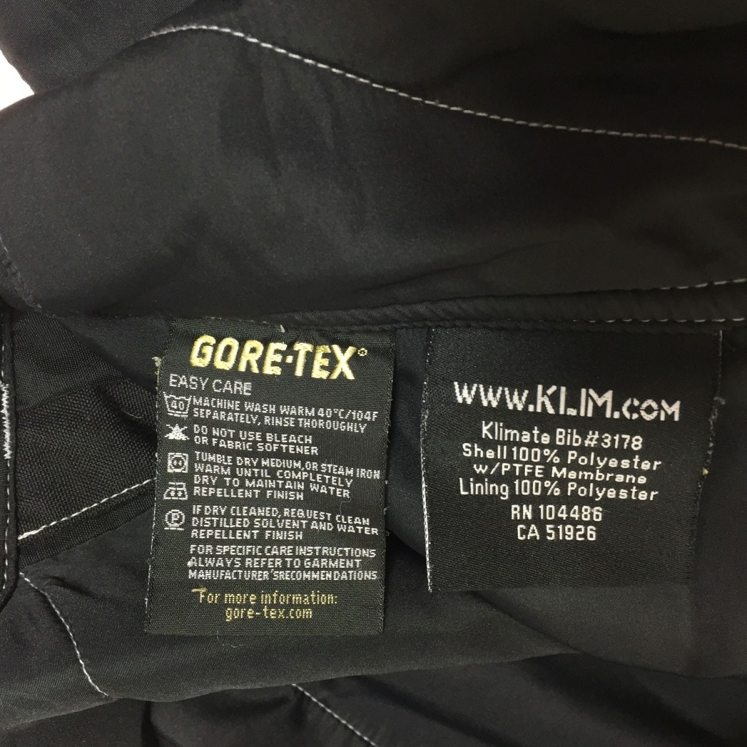 中古】 KLIM GORE-TEX ゴアテックス スノーモービルパンツ サイズⅯ