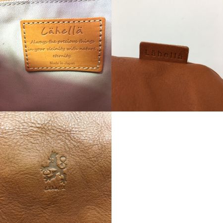  Lahella  栃木 レザーハンドバッグ ブラウン