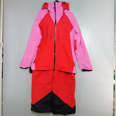  paek performance スキーウェア 上下セット レディース サイズM ピンク×レッド×ブラック