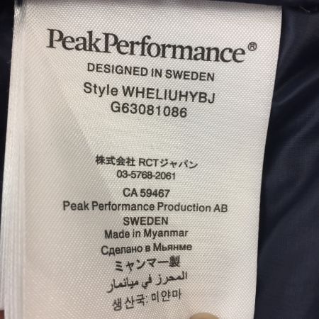  paek performance ピークパフォーマンス　ハイブリットジャケット　ダウンジャケット　紺　 中古品　Ⅿサイズ