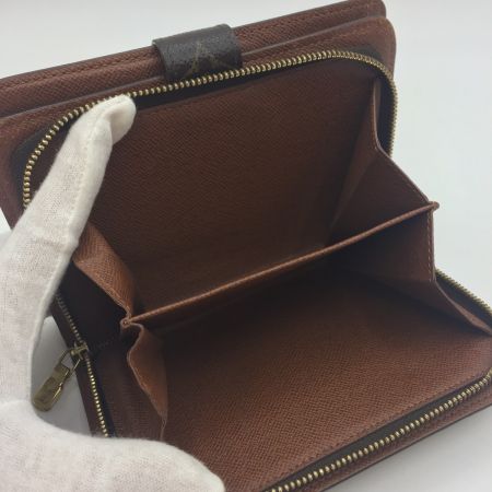  LOUIS VUITTON ルイヴィトン ポルトフォイユパピエジップ ウォレット 財布 モノグラム  M61207 中古品