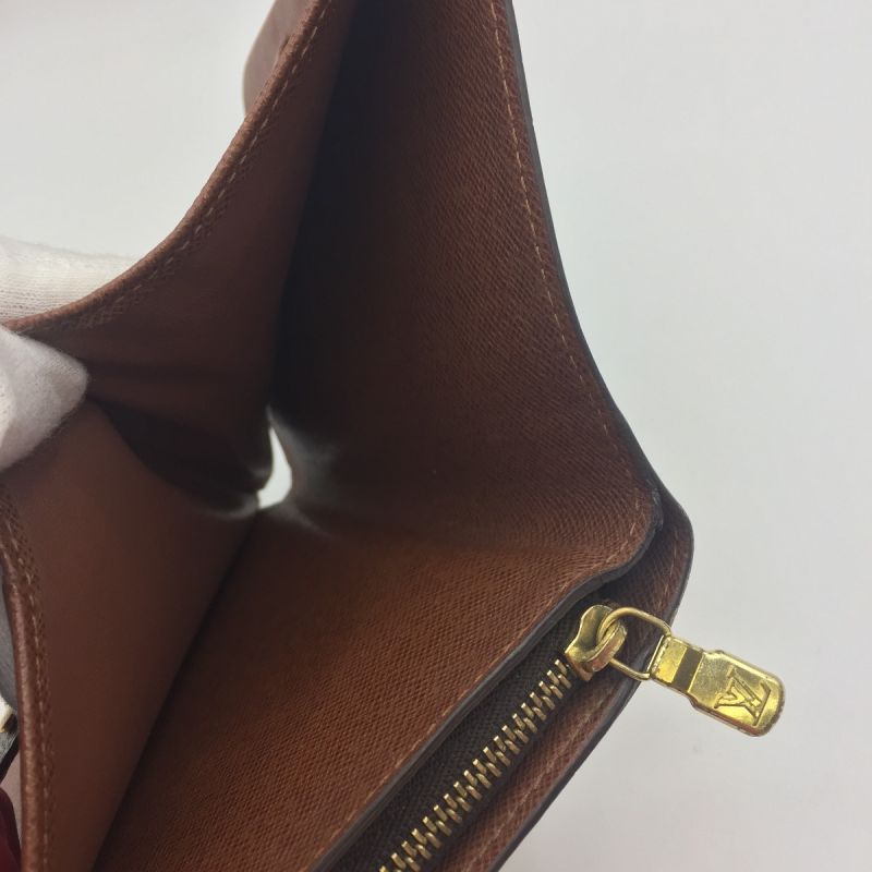 中古】 LOUIS VUITTON ルイヴィトン ポルトフォイユパピエジップ ...