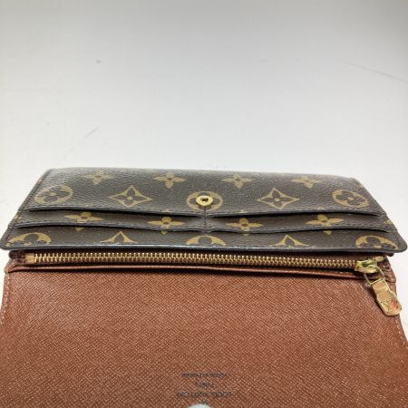  LOUIS VUITTON ルイヴィトン モノグラム ポルトフォイユサラ 財布 長財布 M61734 ブラウン