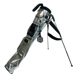 ◎◎ BLACK CLOVER ブラッククローバー セルフスタンドバッグ キャディーバッグ シルバー Bランク