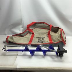 ΣΣ  釣り用品 ワカサギ アイスドリル 折畳 収納バッグ付き Bランク