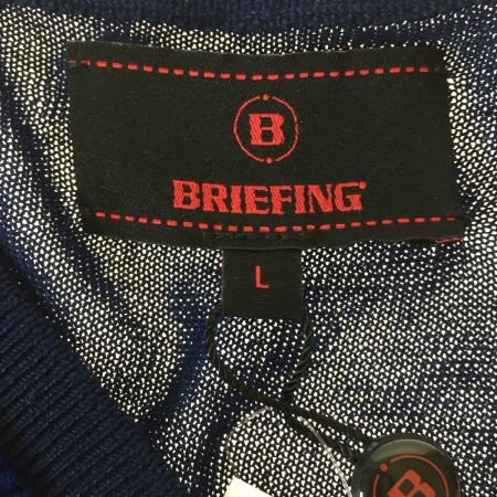  BRIEFING ブリーフィング ニット セーター Lサイズ レーヨン タグ付き　中古品　2762