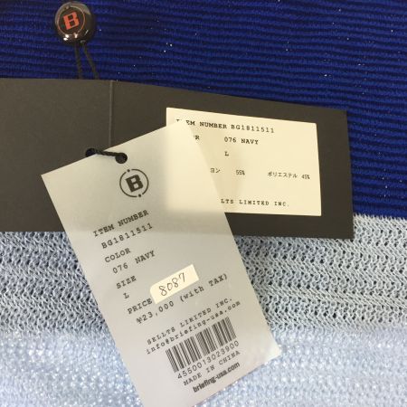  BRIEFING ブリーフィング ニット セーター Lサイズ レーヨン タグ付き　中古品　2762