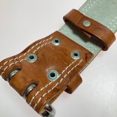 GOLD'S GYM ゴールドジム トレーニングベルト レザーベルト L