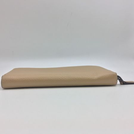  COACH コーチ シークイン　アップリケ　アコーディオン　ジップアラウンドウォレット　ラウンドファスナー長財布　ビーチウッド 31814 クリーム