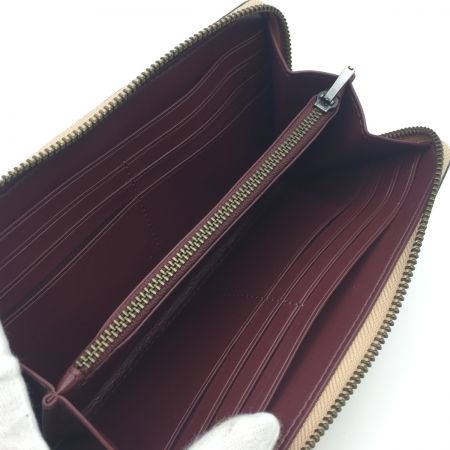  COACH コーチ シークイン　アップリケ　アコーディオン　ジップアラウンドウォレット　ラウンドファスナー長財布　ビーチウッド 31814 クリーム