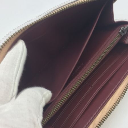  COACH コーチ シークイン　アップリケ　アコーディオン　ジップアラウンドウォレット　ラウンドファスナー長財布　ビーチウッド 31814 クリーム