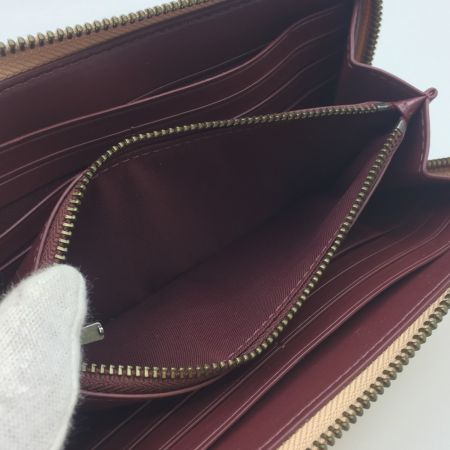  COACH コーチ シークイン　アップリケ　アコーディオン　ジップアラウンドウォレット　ラウンドファスナー長財布　ビーチウッド 31814 クリーム