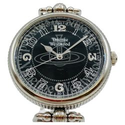 ◎◎ Vivienne Westwood ヴィヴィアン・ウエストウッド クォーツ 腕時計 レディース 黒文字盤 VW-7061 Sランク