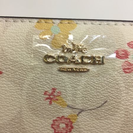 COACH コーチ  長財布(ラウンドファスナー) C8695 IMCAH ミスティカル フローラル プリント ホワイト 白/マルチ/ゴールド CHALK MULTI C8695 ホワイト