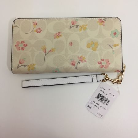  COACH コーチ  長財布(ラウンドファスナー) C8695 IMCAH ミスティカル フローラル プリント ホワイト 白/マルチ/ゴールド CHALK MULTI C8695 ホワイト
