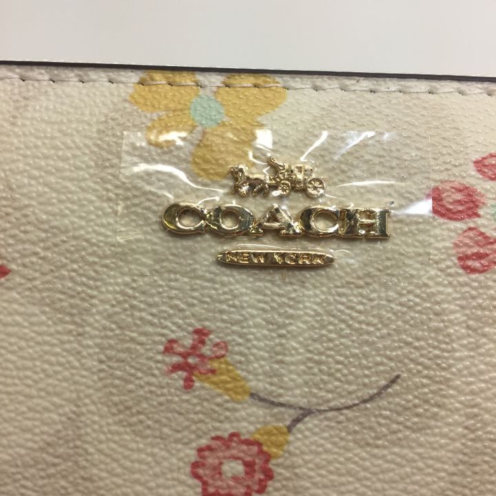 COACH コーチ 長財布(ラウンドファスナー) C8695 IMCAH ミスティカル フローラル プリント ホワイト 白/マルチ/ゴールド  CHALK MULTI C8695 ホワイト｜中古｜なんでもリサイクルビッグバン