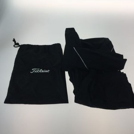  Titleist タイトリスト ゴルフウェア メンズ 　レインウェア　 撥水 　防水 　耐水　 上下セット  ブラック 収納袋付 雨具　Ⅿサイズ
