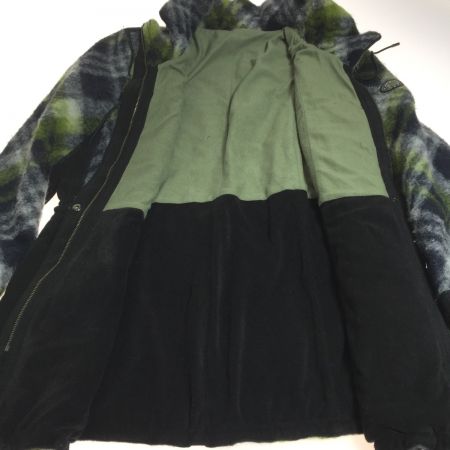  ITALIYA イタリヤ ウール混 ジャケット  中古品　毛玉あり 198120-1E ブラック×ホワイト×黄緑