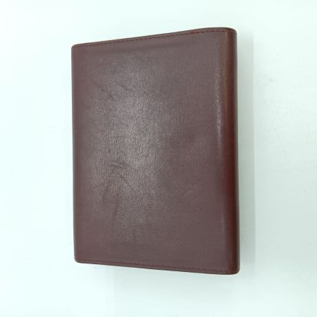  Cartier カルティエ マストライン 3つ折り財布 レディース ワインレッド