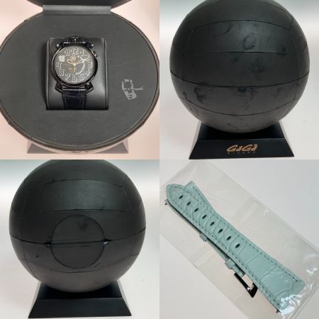  GAGA MILANO ガガミラノ マヌアーレ シン46 ネイマールコラボ クォーツ 腕時計 5099
