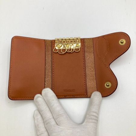  ITAGAKI 鞍 キーケース 6連 キャメル