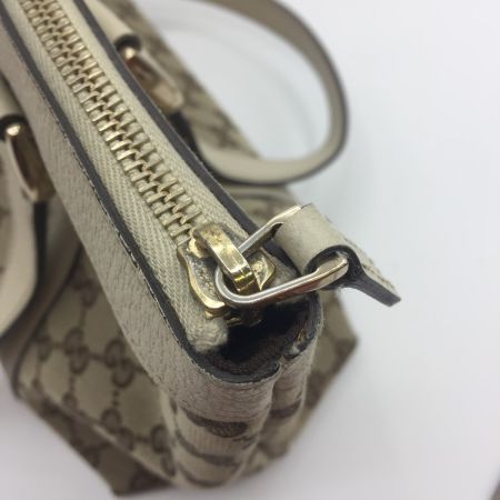  GUCCI グッチ アビーライン 141470 GGキャンバス レザー 141470 ベージュ 中古品　汚れあり
