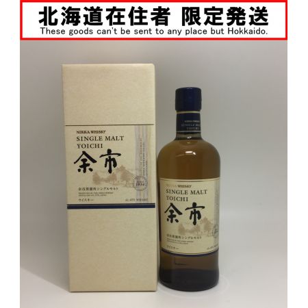 【北海道内限定発送】 YOICHI 余市/ニッカウイスキー シングルモルト　ウィスキー　45％　700ml 箱付 未開栓
