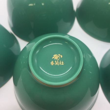  KORANSHA Co. Ltd. 香蘭社 つごもり草花　絵変わり　湯呑み　5客揃 未使用品