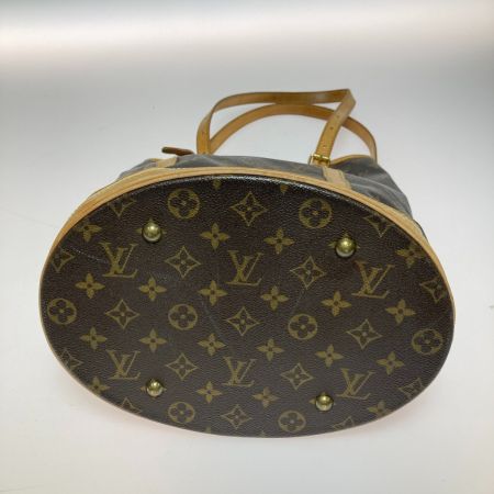  LOUIS VUITTON ルイヴィトン モノグラム バケットGM トートバッグ M42236 ブラウン ポーチ欠品