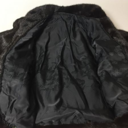   毛皮ショートコート   サイズ13  ブラック レディース　ミンク