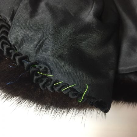   毛皮ショートコート   サイズ13  ブラック レディース　ミンク